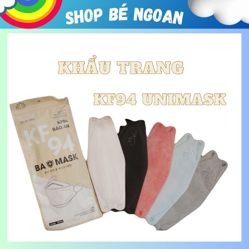 Khẩu trang kháng khuẩn 4 lớp KF94 Hàn Quốc UNIMASK chống bụi mịn