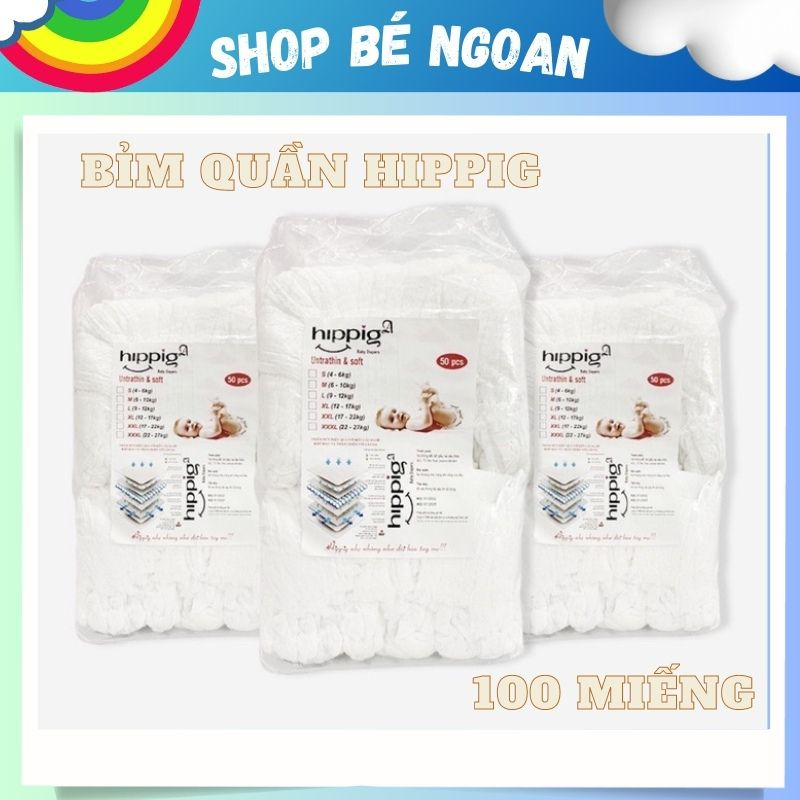 Bỉm quần Hippig A đủ size M/L/XL/XXL/XXXL Shop Bé Ngoan