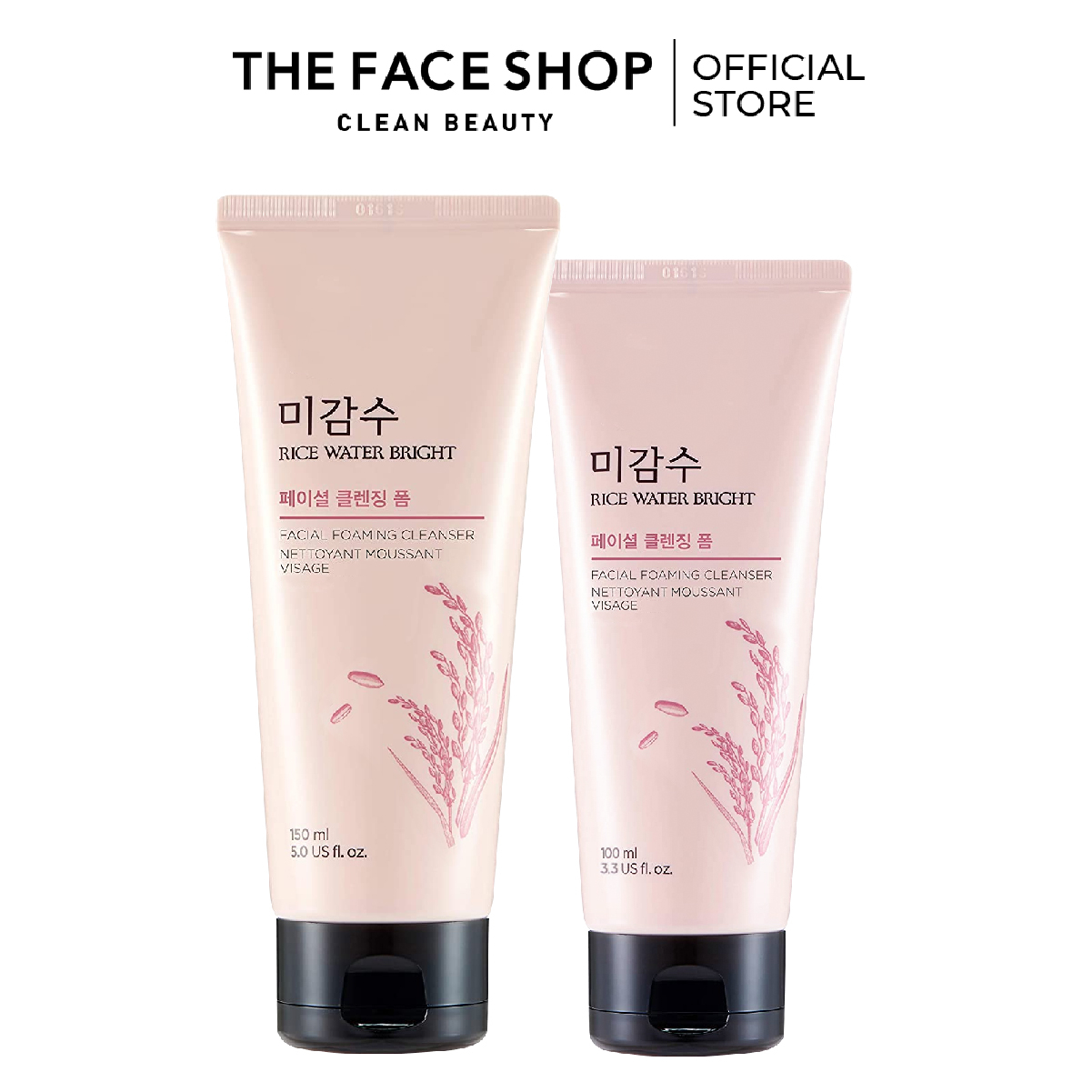 Combo Sữa Rửa Mặt Làm Sáng Da THE FACE SHOP 150ml+Sữa Rửa Mặt Làm Sáng Da 100ml