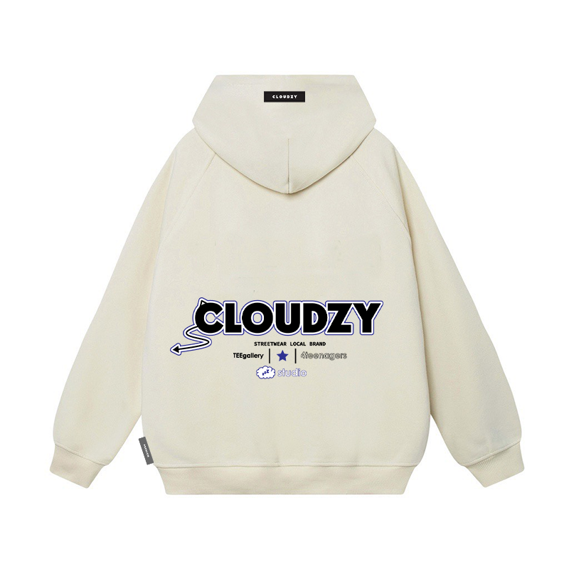 Áo hoodie nam nữ local brand unisex cặp đôi nỉ ngoại cotton form rộng có mũ xám đen dày oversize CLOUDZY DRACULA