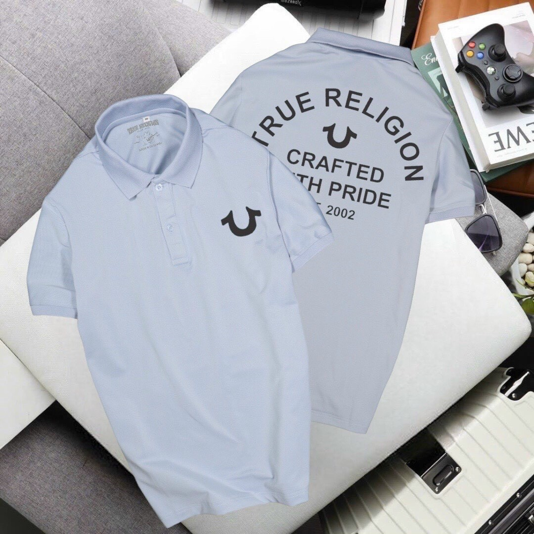 ÁO THUN NAM CÁ SẤU CỔ BẺ TAY NGẮN TRUE RELIGION - ND Menswear