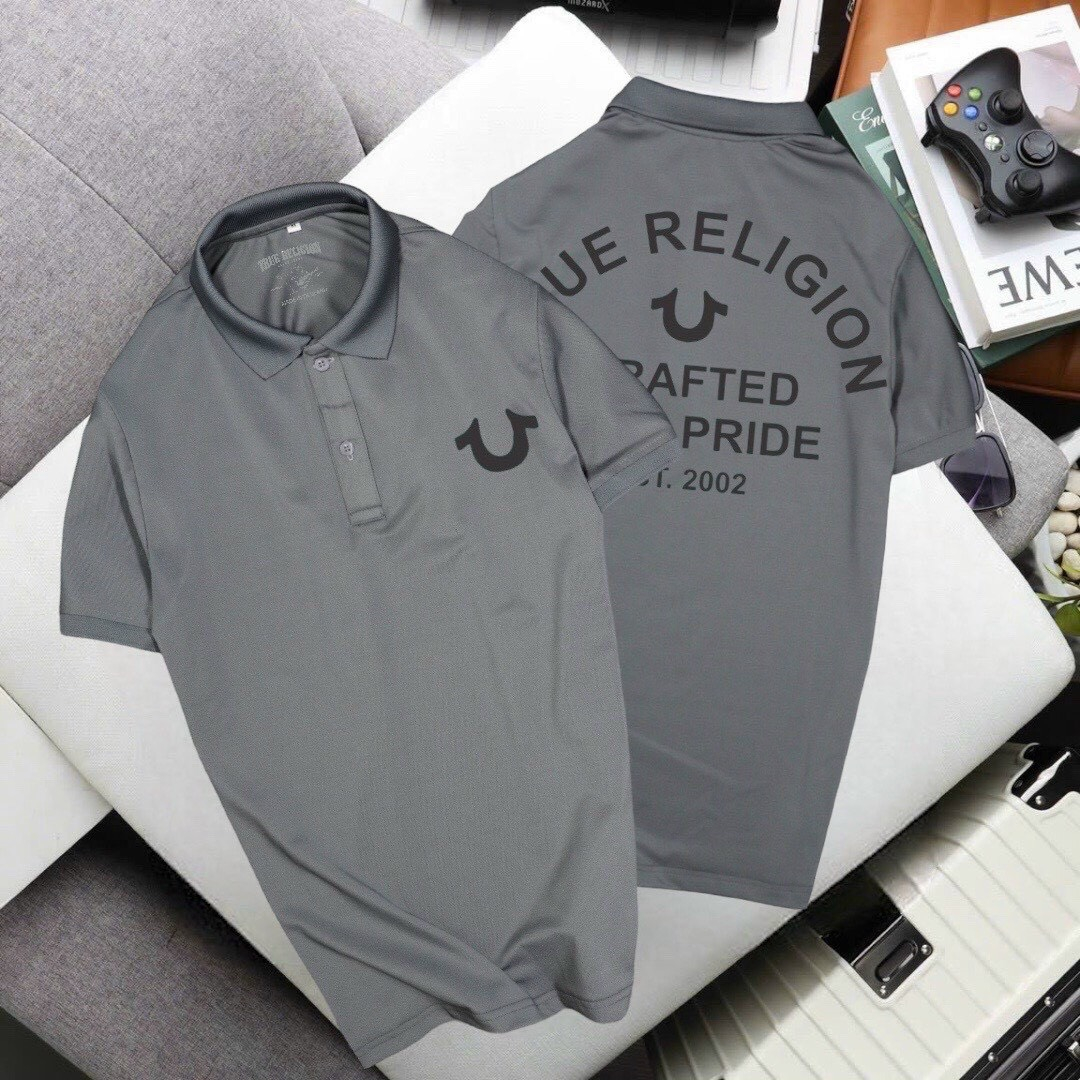 ÁO THUN NAM CÁ SẤU CỔ BẺ TAY NGẮN TRUE RELIGION - ND Menswear