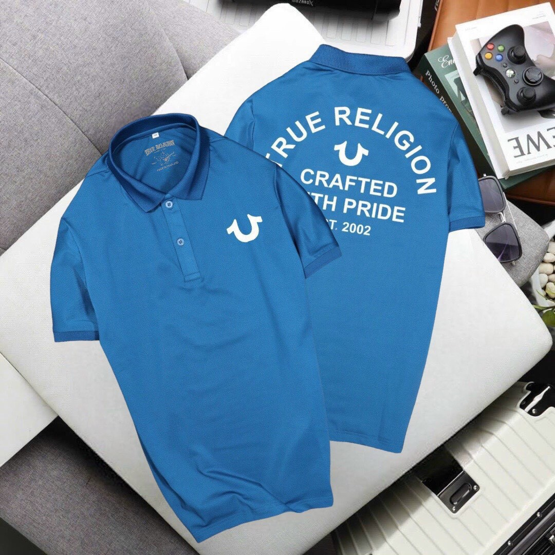 ÁO THUN NAM CÁ SẤU CỔ BẺ TAY NGẮN TRUE RELIGION - ND Menswear