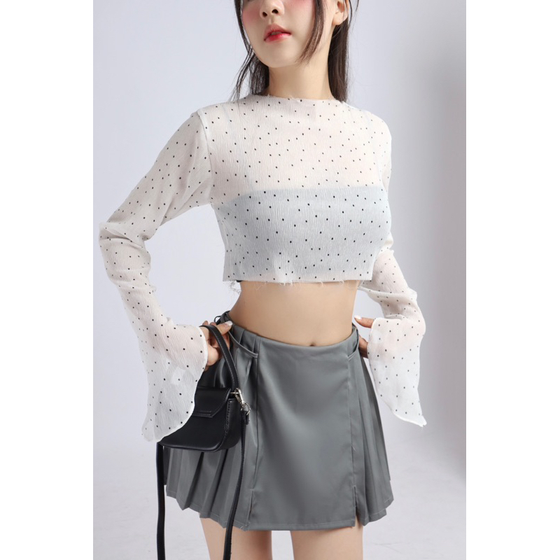 SEE-THROUGH TOP áo tơ mỏng Ebublio