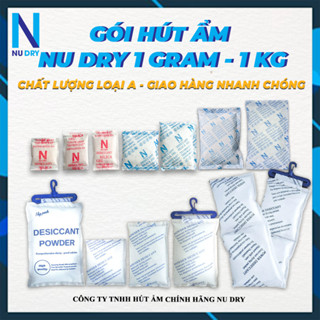 Túi hút ẩm NuDry Silicagel dùng cho thực phẩm tủ quần áo giày dép máy ảnh nhà kho đóng gói 1kg