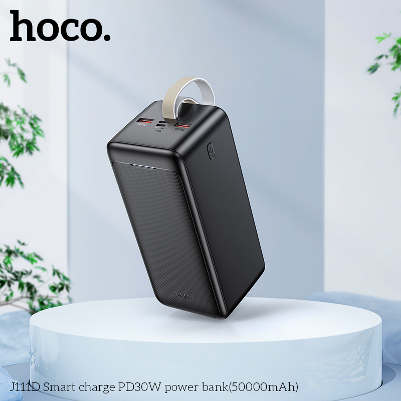 Pin dự phòng sạc siêu nhanh Hoco J111D 50000mAh TypeC PD 30W, USB QC 3.0 22.5W - Hãng phân phối