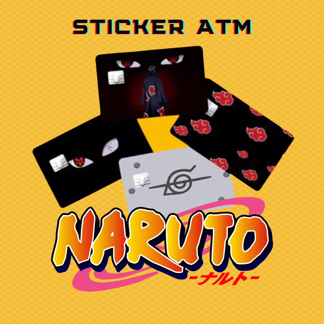 Sticker Dán Thẻ ATM Chủ Đề Naruto - Miếng Dán ATM - Skin Card - Chất Liệu Chống Xước - Chống Nước