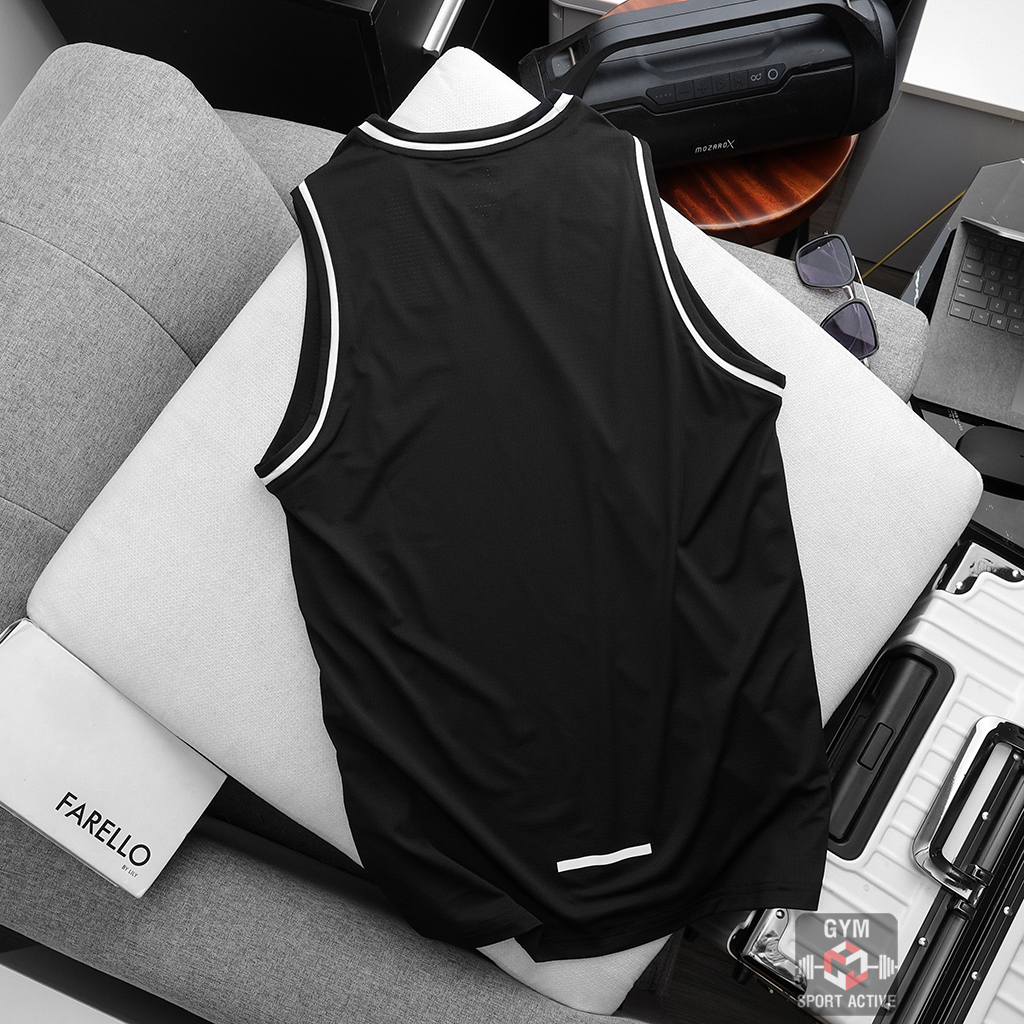 Áo ba lỗ nam thể thao áo sát nách bóng rổ chạy bộ tập gym nam tank Nike thun lỗ kim 4 chiều thoáng mát