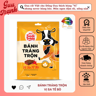 Bánh tráng trộn ăn liền miss bánh tráng - vị sa tế bò vsattp tiện lợi
