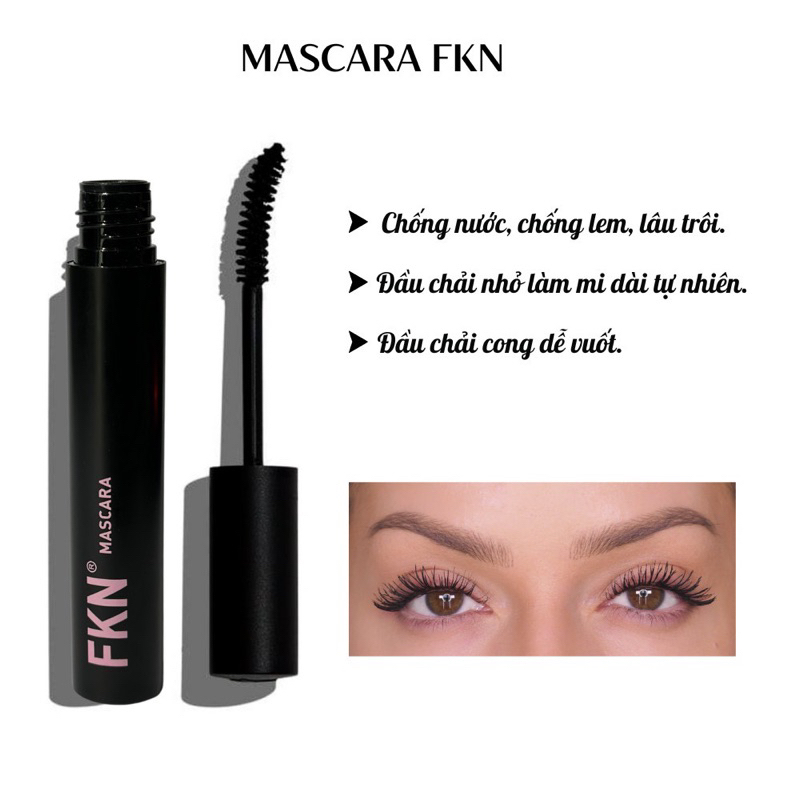 Mascara FKN dày- dài- cong mi Optimal Black 7ml