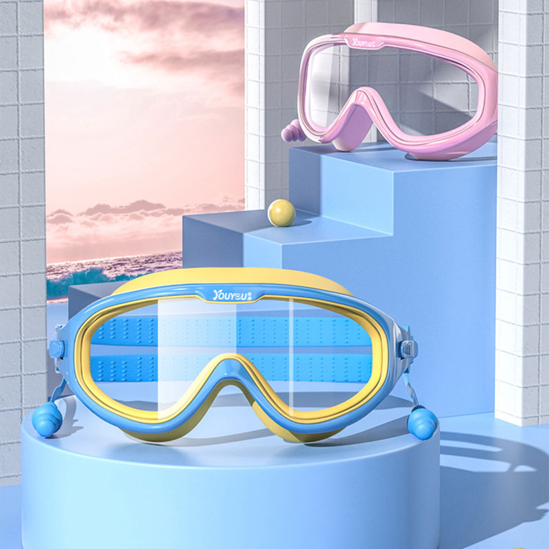 Combo kính bơi và mũ bơi Youyou dùng cho trẻ em cả bé trai và bé gái KB-008i