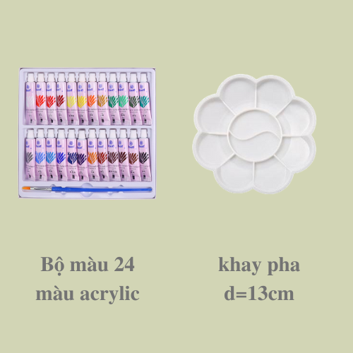 Combo bộ màu acrylic