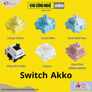 [Chính hãng] Switch lẻ thay nóng cho bàn phím cơ AKKO CS switch| Jelly switch & TTC switch - Hàng mới 100%