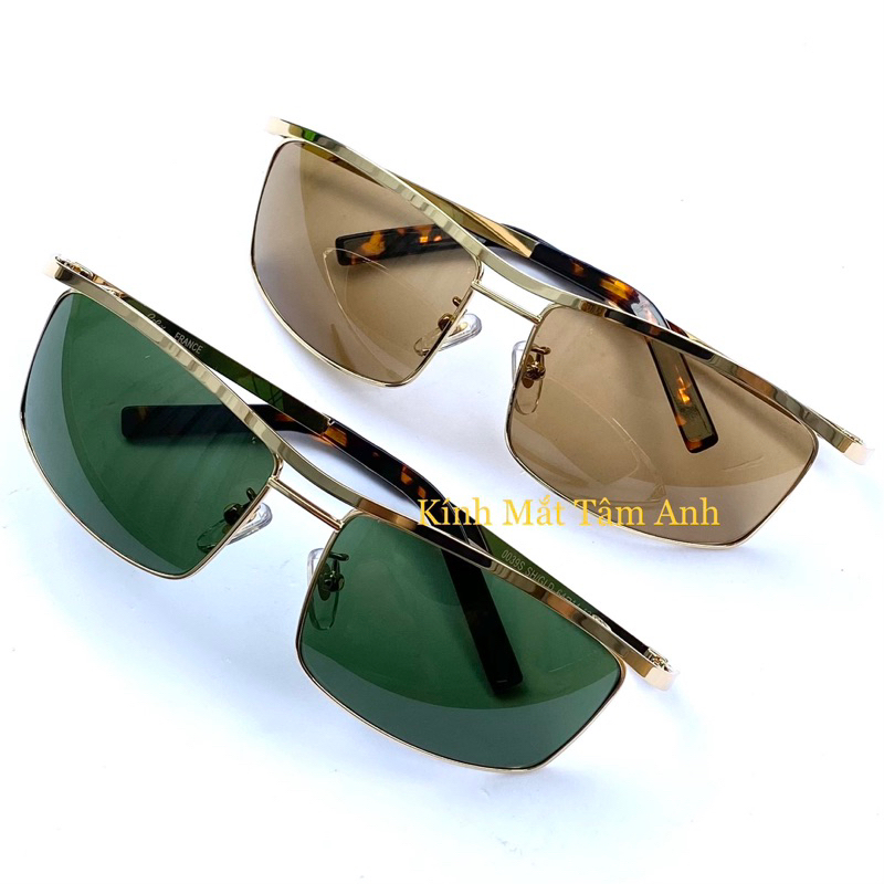 Kính nam dáng vuông tròng thuỷ tinh mắt cong ôm mặt  - Hàng Hồng Kong cao cấp