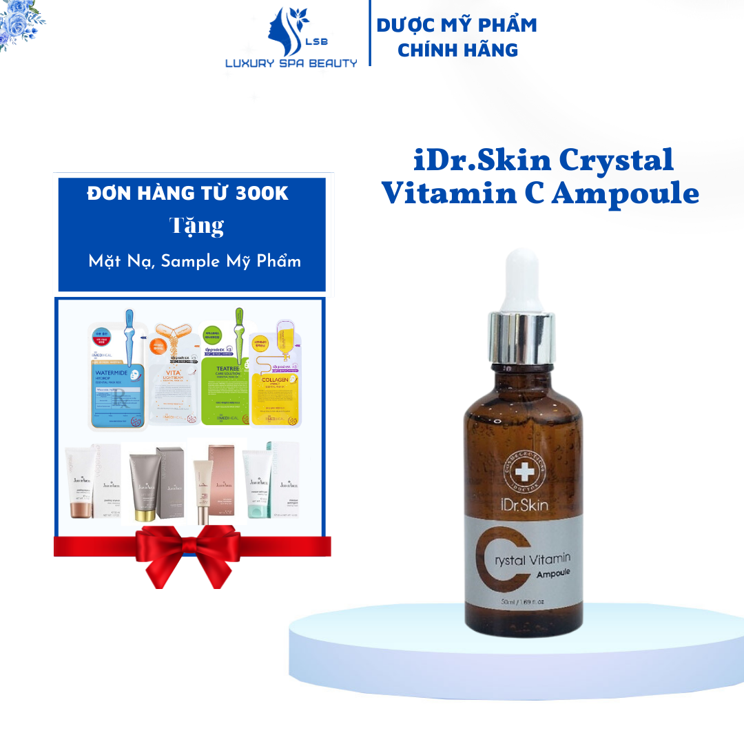 Tinh Chất Dưỡng Ẩm Và Sáng Da iDr.Skin Crystal Vitamin C Ampoule