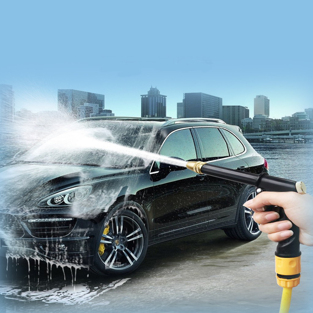 Vòi Xịt Rửa Xe Ô Tô - Bộ Vòi Xịt Tăng Áp Rửa Xe, Kèm Theo Bình Xà Phòng - Dùng Cho Nhiều Mục Đích