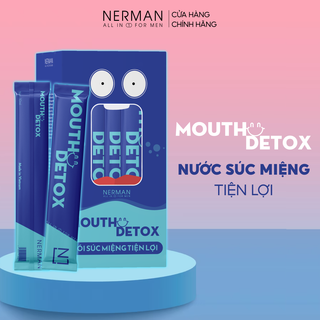 Mã FMCGNE91 giảm 8% đơn 150K Nước súc miệng dạng gói Mouth Detox Nerman