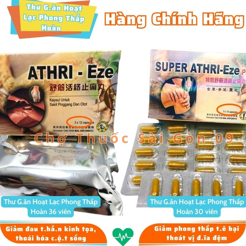 Thư G ân Hoạt Lạc Phong Thấp Hoàn Athri Eze Malaysia 36 viên