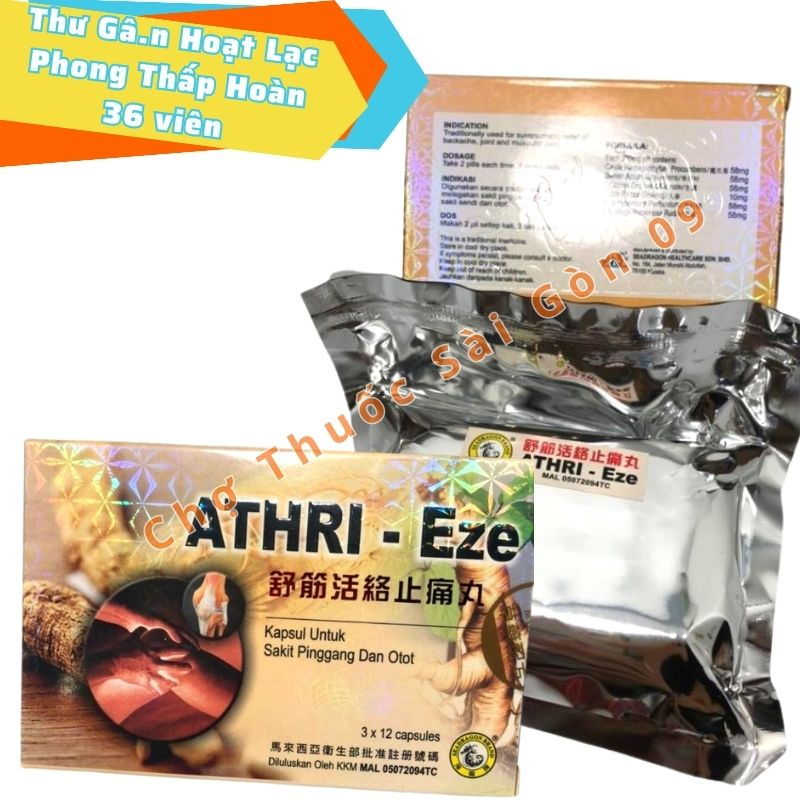 Thư G ân Hoạt Lạc Phong Thấp Hoàn Athri Eze Malaysia 36 viên