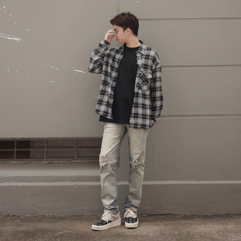 Quần jean nam streetwear cao cấp BEAR STREETWEAR,màu xanh vintage,form slimfit,vải denim co giãn