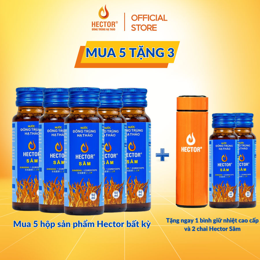 Nước đông trùng hạ thảo Hector Sâm (Hộp 10 lọ)