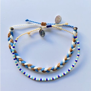 [Whiteline] Vòng tay Braided Thủy (có size Chân)