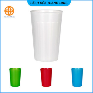 Cốc nhựa sọc, nhựa dẻo màu Việt Nhật-Cốc nhựa trong, nhựa màu cốc nước mía, cốc trà đá, cốc uống bi.a 400ml