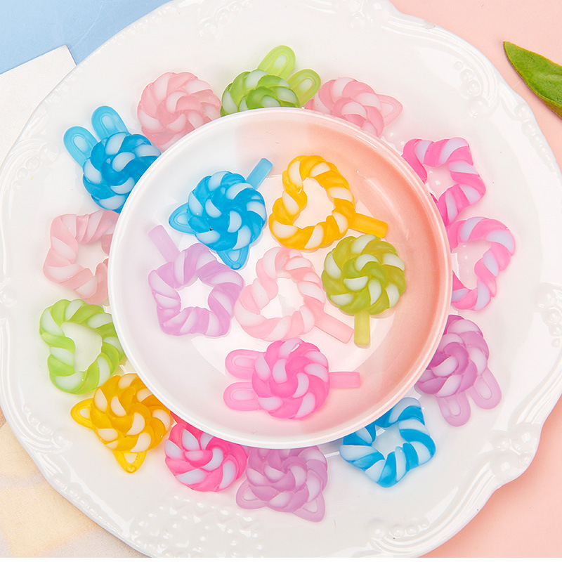Phụ Kiện Charm Hình Kẹo Mút Phát Sáng Nhiều Màu Dễ Thương