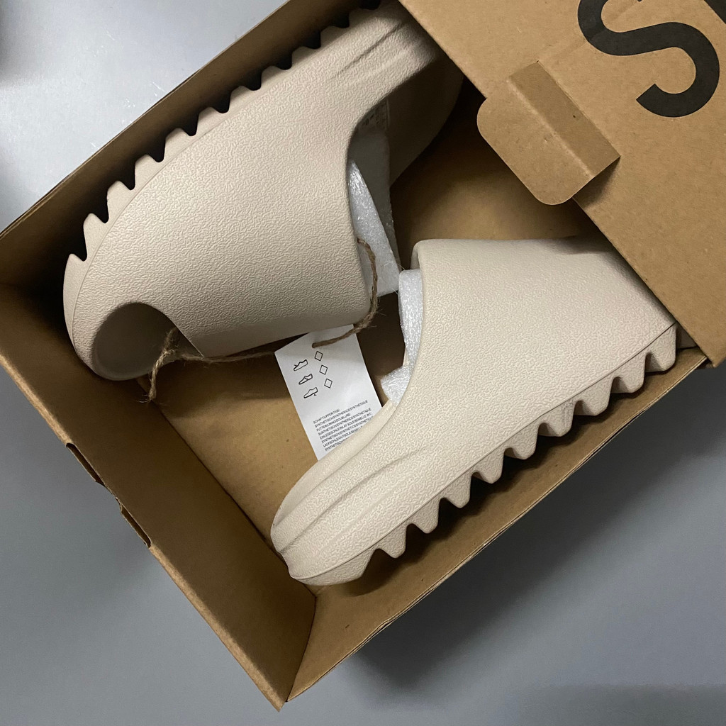 Dép quai ngang đế xuồng yz  Dép Unisex vân nhám màu Trà sữa, liệu cao su êm chân