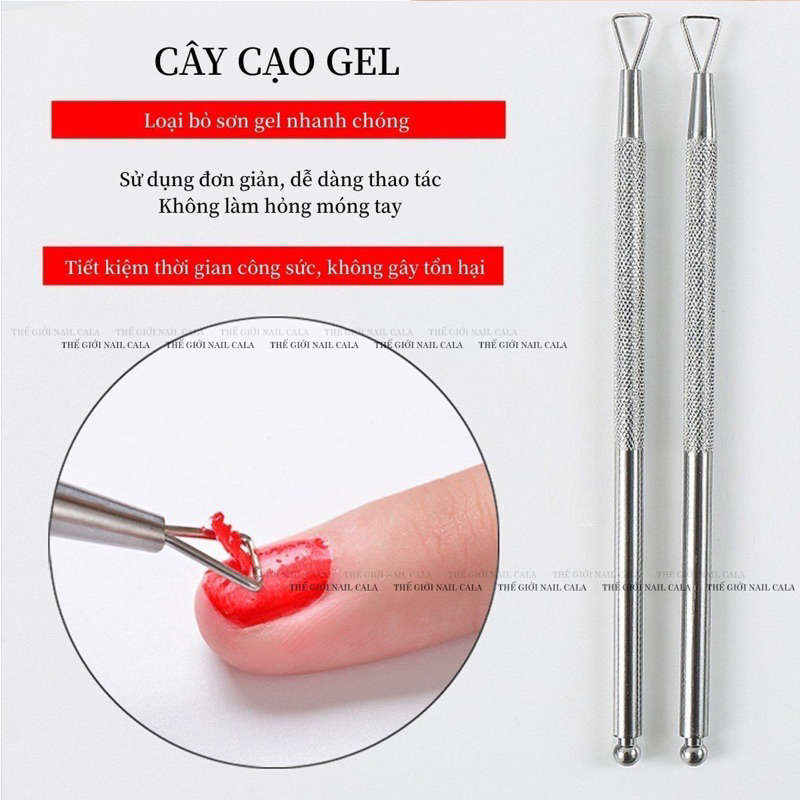 Cây cạo gel inox- cạo gel, phá gel