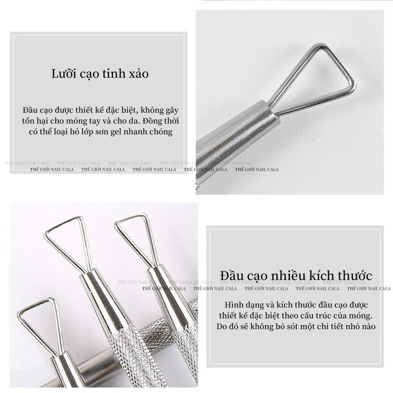 Cây cạo gel inox- cạo gel, phá gel