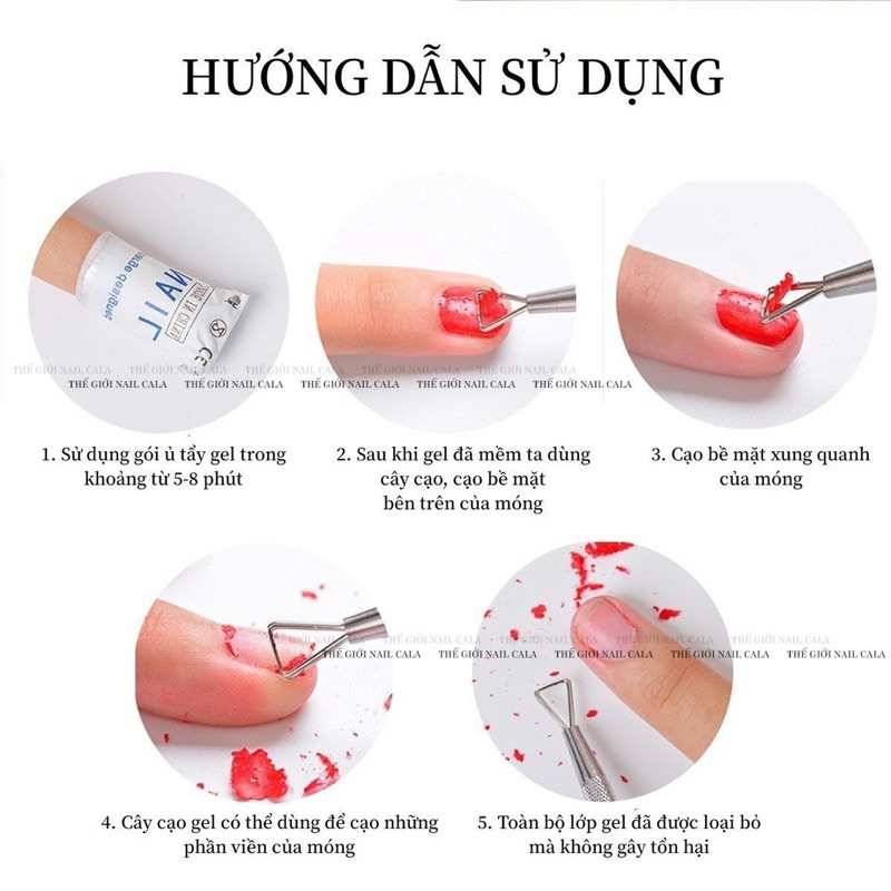 Cây cạo gel inox- cạo gel, phá gel