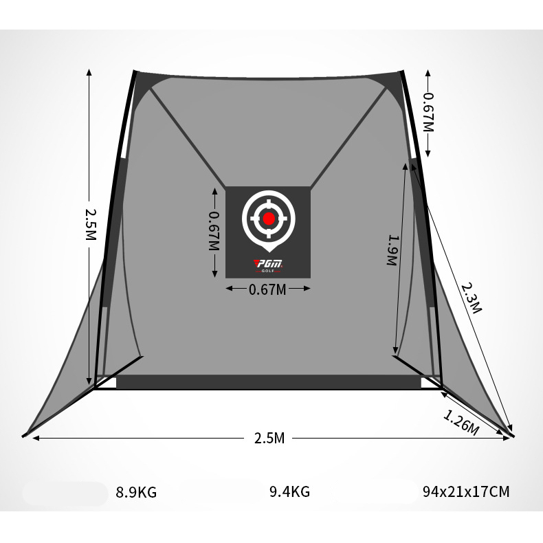Khung lưới tập golf cao cấp chính hãng PGM - LXW015