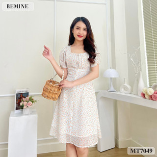Đầm hoa nhí tùng xoè tay phồng BEMINE MT7049