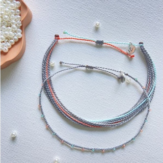 [Whiteline] Vòng Tay Braided with Beads Ailee (Vòng đan hạt) (Có size Chân)
