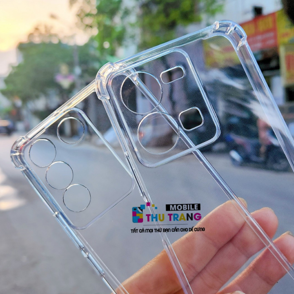 Ốp lưng VIVO V25 5G / V25 PRO 5G / Y35 4G / V25E / V27E Dẻo Trong Chống Sốc 4 góc Có Gờ Bảo Vệ Camera- HÀNG DÀY LOẠI 1