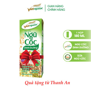 Hộp sữa ngũ cốc dinh dưỡng việt ngũ cốc 180ml/ hộp