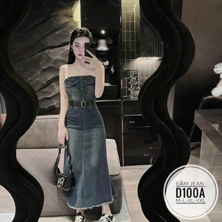 Bigsize Đầm jean D100A