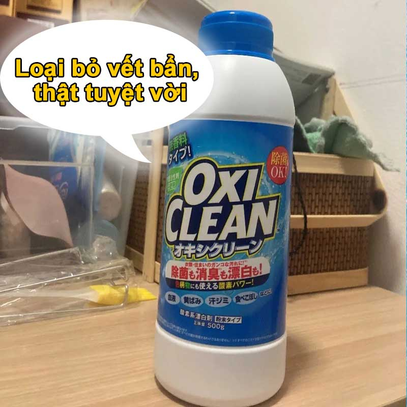 Bột Tẩy Rửa Đa Năng Oxi Clean Của Mỹ 500g - Tẩy Sạch Vết Bẩn, Nấm Mốc, Vết ố Vàng, Diệt Khuẩn An Toàn