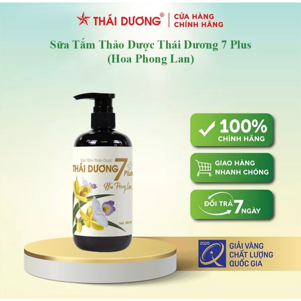 Sữa tắm Thái Dương 7 Plus - Hoa Phong Lan 250ml, 500ml - Sao Thái Dương