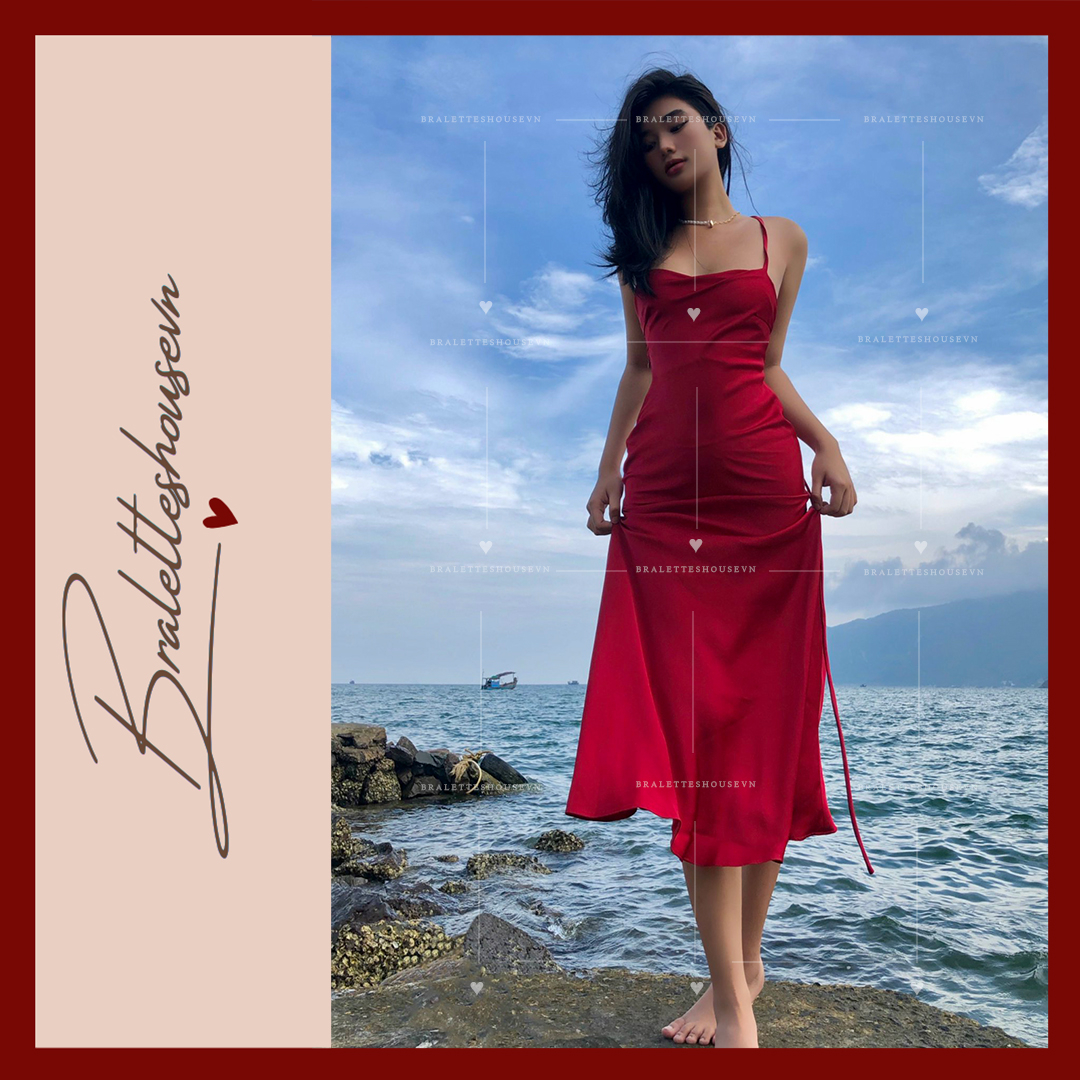 ĐẦM SATIN NỮ KHOÉT LƯNG GỢI CẢM ÔM SÁT TẠO ĐƯỜNG CONG QUYẾN RŨ MINNY DRESS S1333 Bralettehousevn