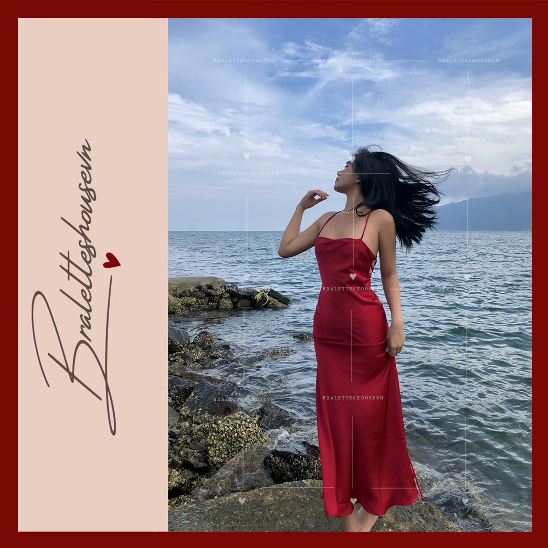 ĐẦM SATIN NỮ KHOÉT LƯNG GỢI CẢM ÔM SÁT TẠO ĐƯỜNG CONG QUYẾN RŨ MINNY DRESS S1333 Bralettehousevn