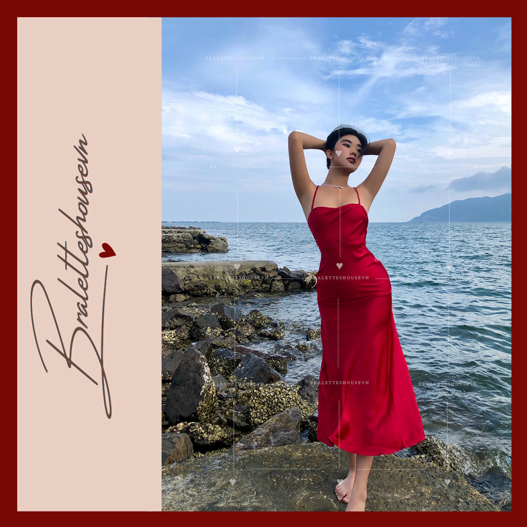 ĐẦM SATIN NỮ KHOÉT LƯNG GỢI CẢM ÔM SÁT TẠO ĐƯỜNG CONG QUYẾN RŨ MINNY DRESS S1333 Bralettehousevn