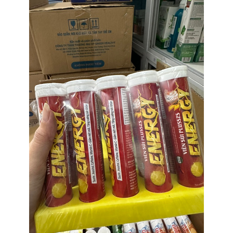 Viên sủi tăng lực plusszs energy tub 4g