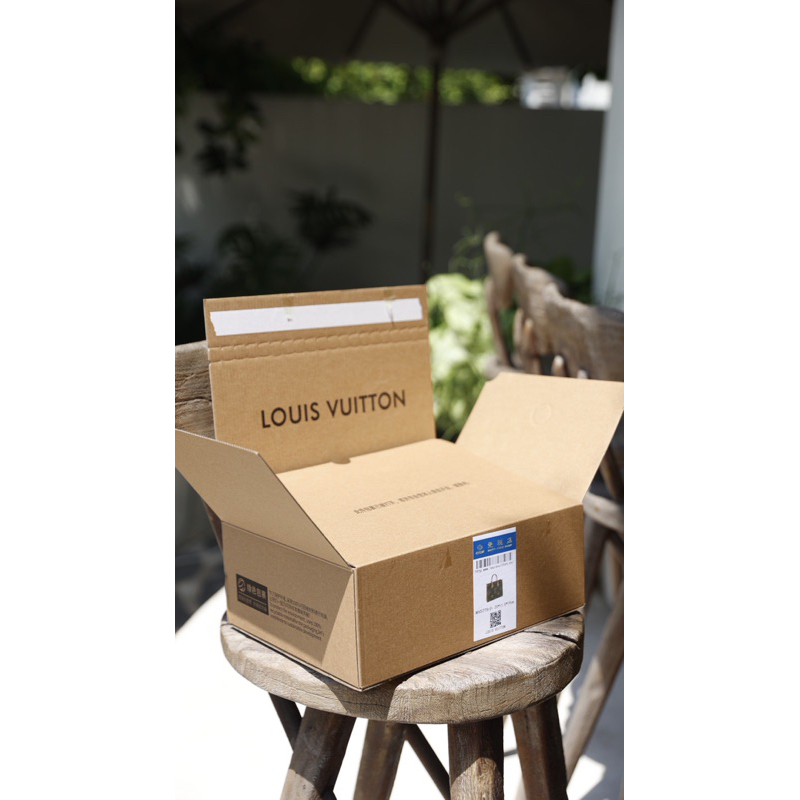 Túi quai xách Lv onthego sz25cm sup quai đeo may gân nổi full2box nguyên seal W266-25