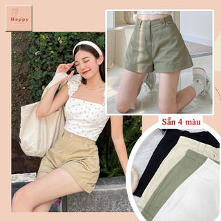 Quần short nữ chất kaki mềm ống rộng Heppy siêu hack dáng _Quan6916_P0K41