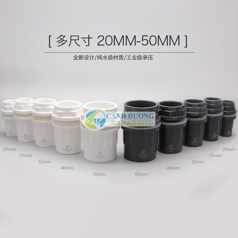 SANKING Nối răng trong ngoài thẳng và góc 90 độ màu Trắng, Đen Phi 20-25-32