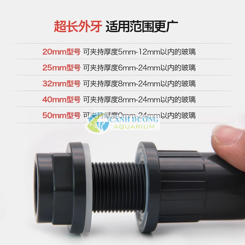 SANKING Nối răng trong ngoài thẳng và góc 90 độ màu Trắng, Đen Phi 20-25-32