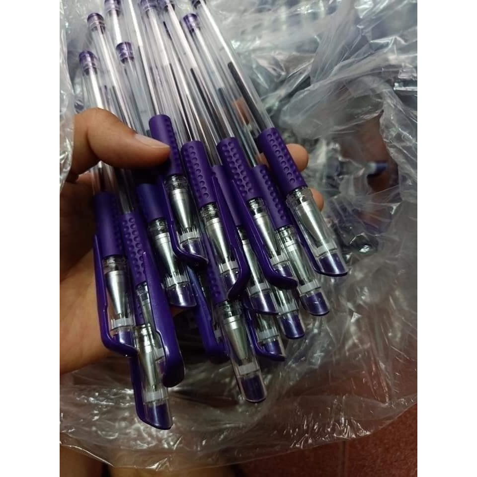 Sét 100 bút bi nước mực tím