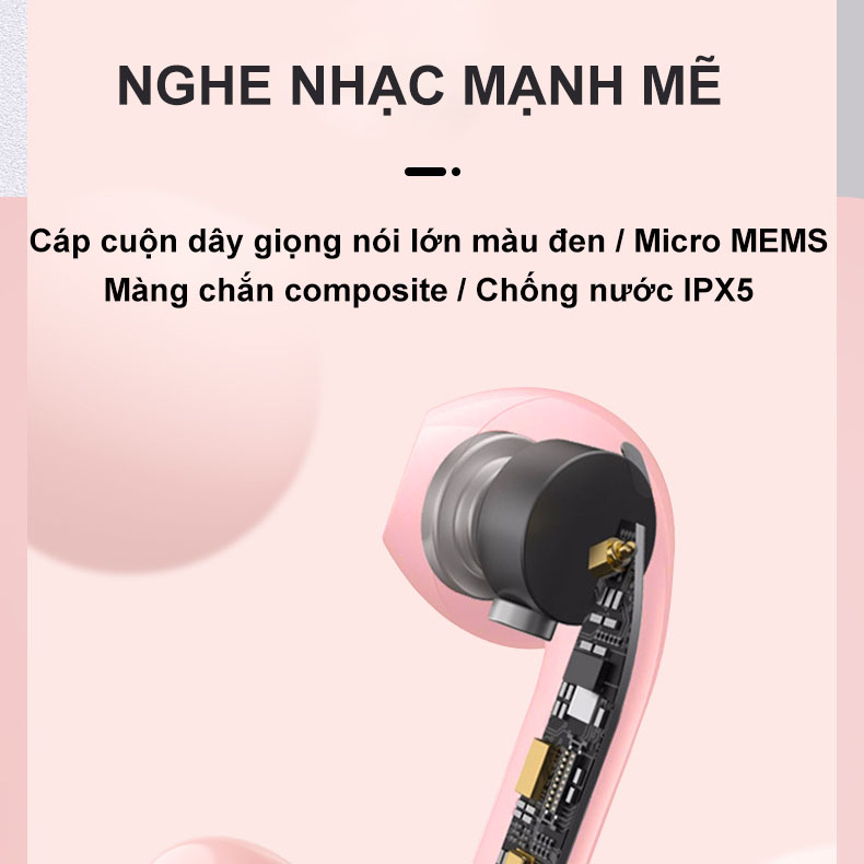 Tai Nghe Bluetooth Không Dây Pro 6 - Tai Nghe Nhét Tai Pro 6 TWS bản quốc tế 2022 chính hãng Vupa Tech